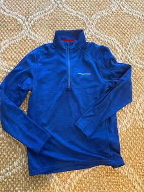 Vineyard Vines Men's Royal Blue Quarter-Zip Pullover Sizs XS